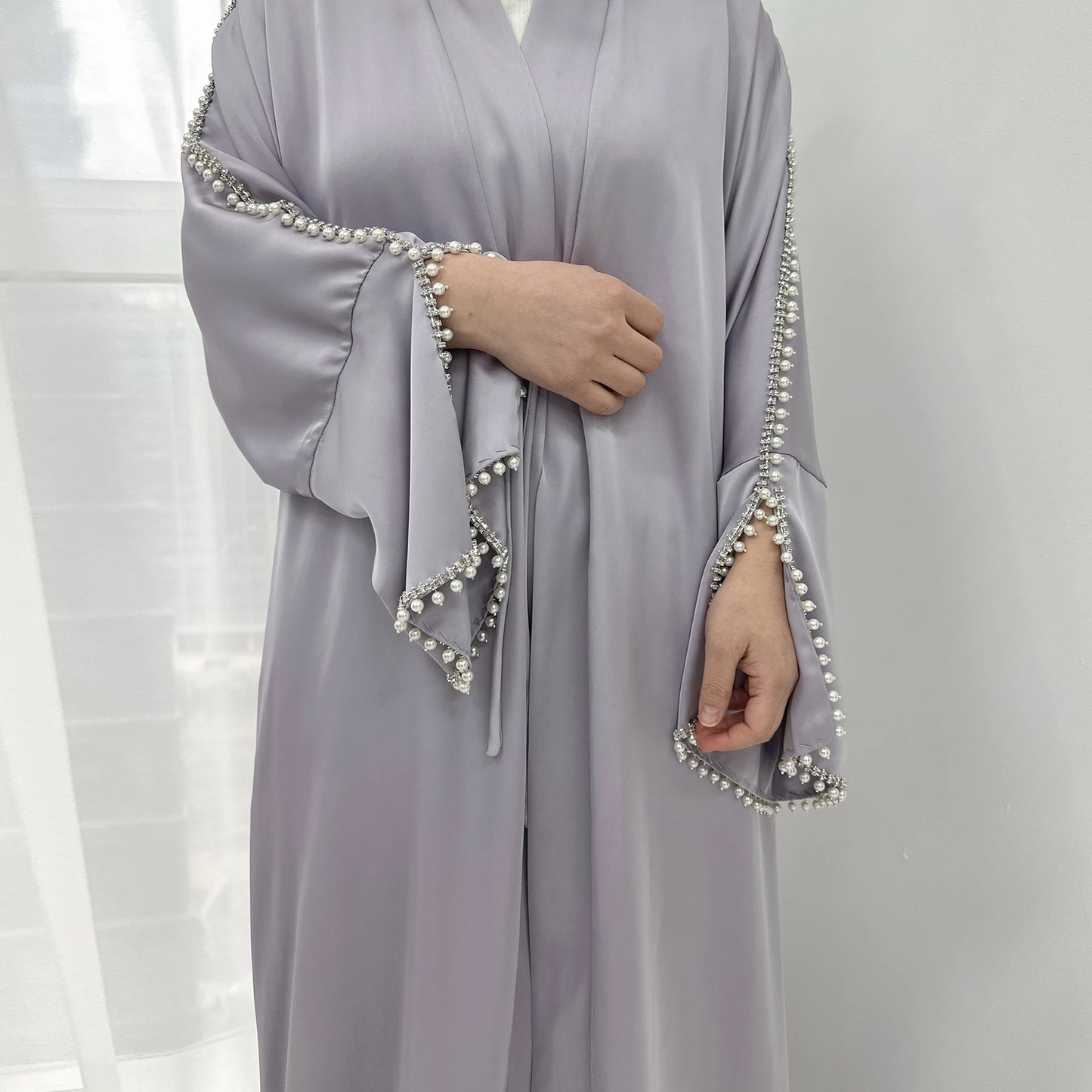 Luxury Silk Open Abaya
