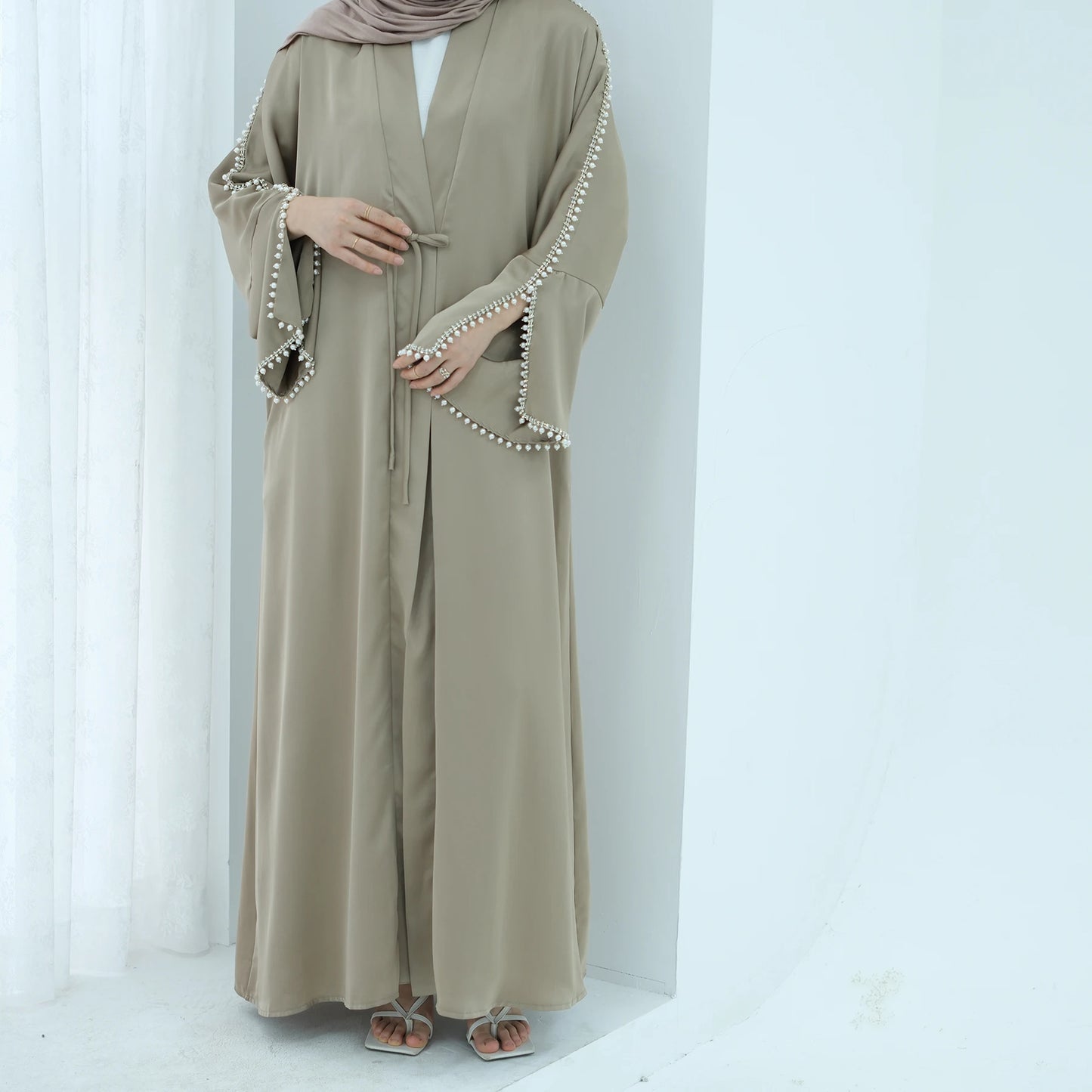 Luxury Silk Open Abaya