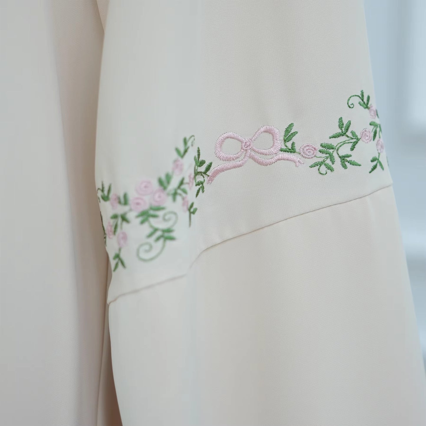 Green Abaya with Hijab Set