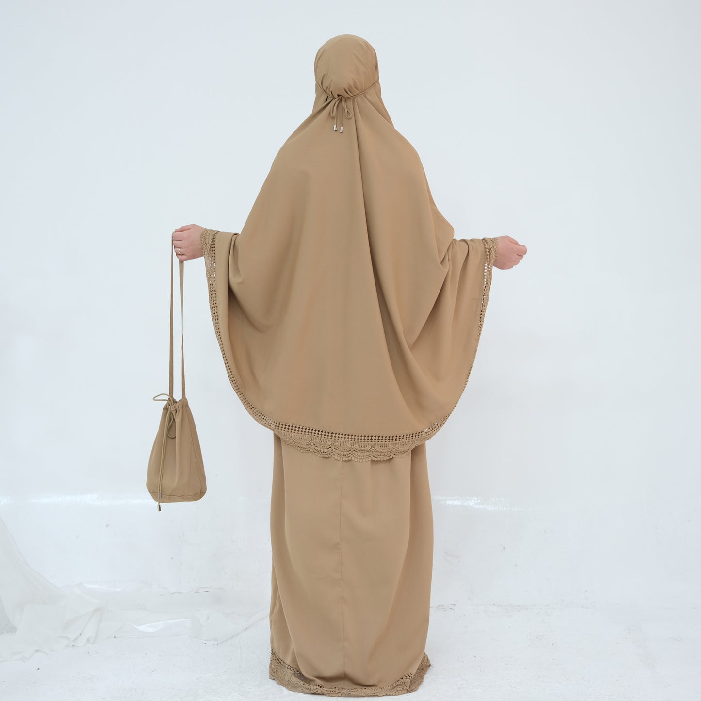 Prayer Abaya Jilbab Set - Purple - Nour Modesty