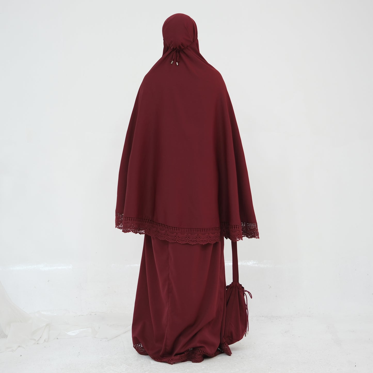 Prayer Abaya Jilbab Set - Purple - Nour Modesty