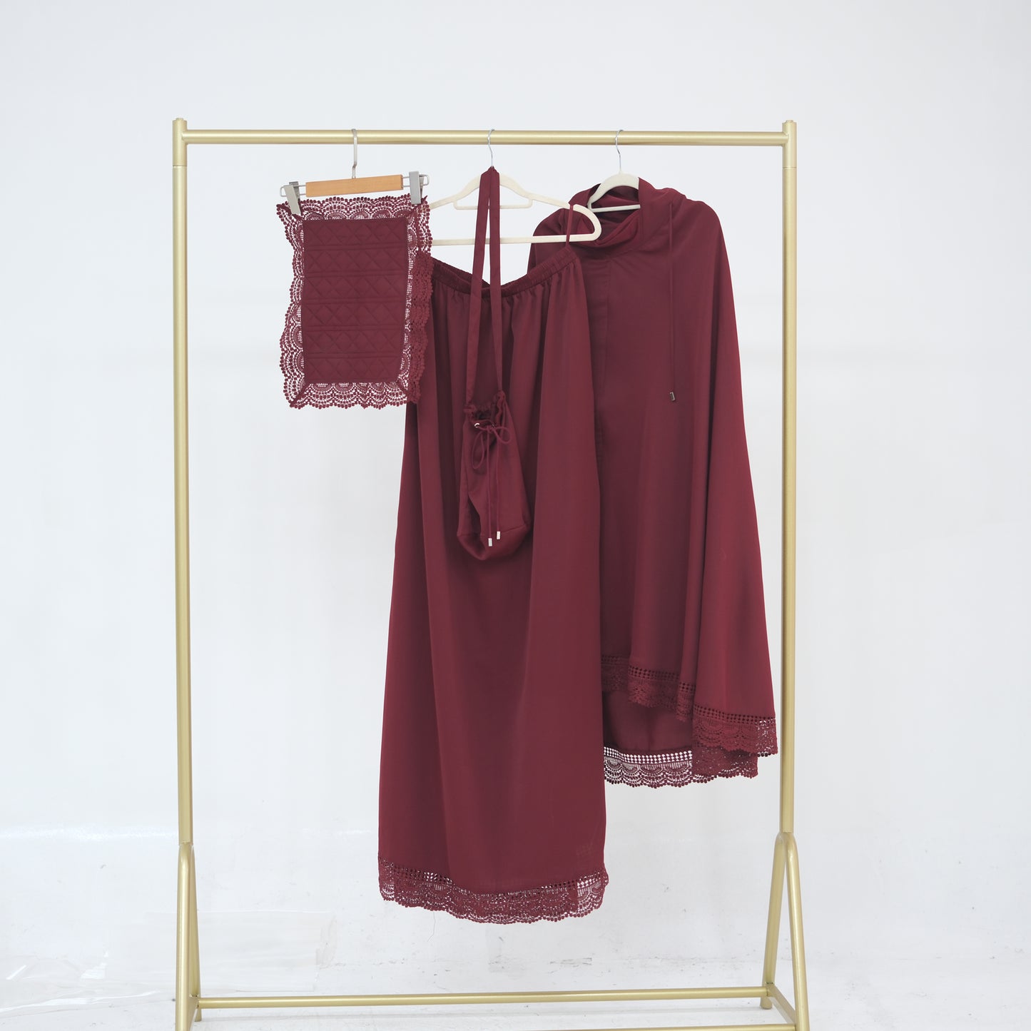 Prayer Abaya Jilbab Set - Purple - Nour Modesty