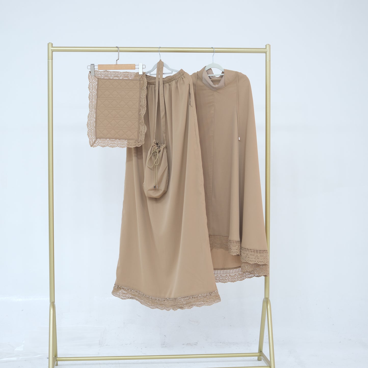 Prayer Abaya Jilbab Set - Purple - Nour Modesty