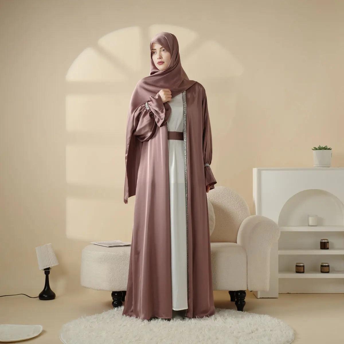 Luxury Abaya Set - Black - Nour Modesty