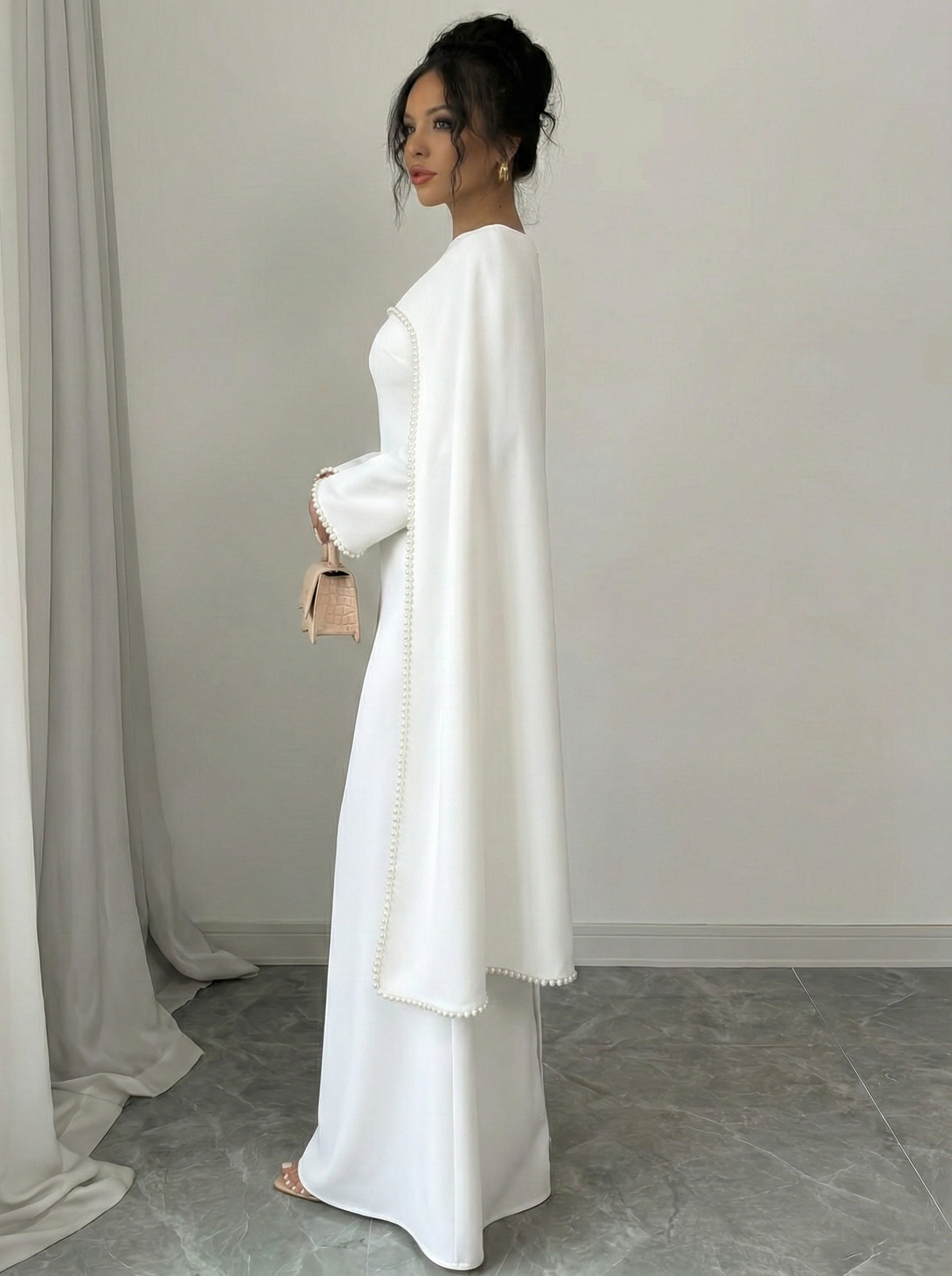 Aria Modest White Dress Formal Evening Modest Wedding Dresses, Nikkah, Graduation, Formal, Daily, Abaya Store Near Me | United States, US Delivery | Aria Modest White Dress Formal Evening Modest Wedding Dresses, Nikkah, Graduation, Formal, Daily, Abaya Store Near Me | United States, US Delivery |