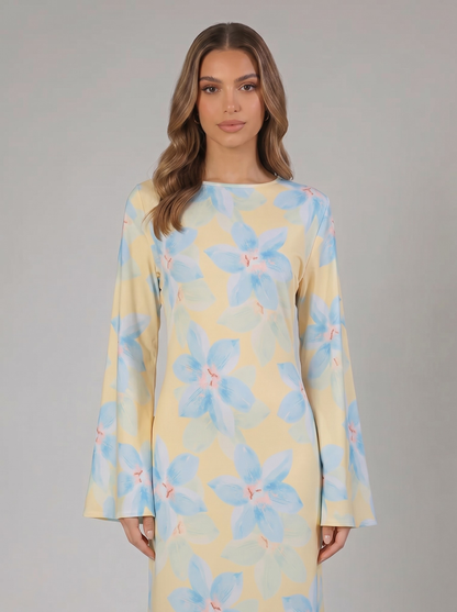 Sana Floral Maxi Dress - Nour Modesty