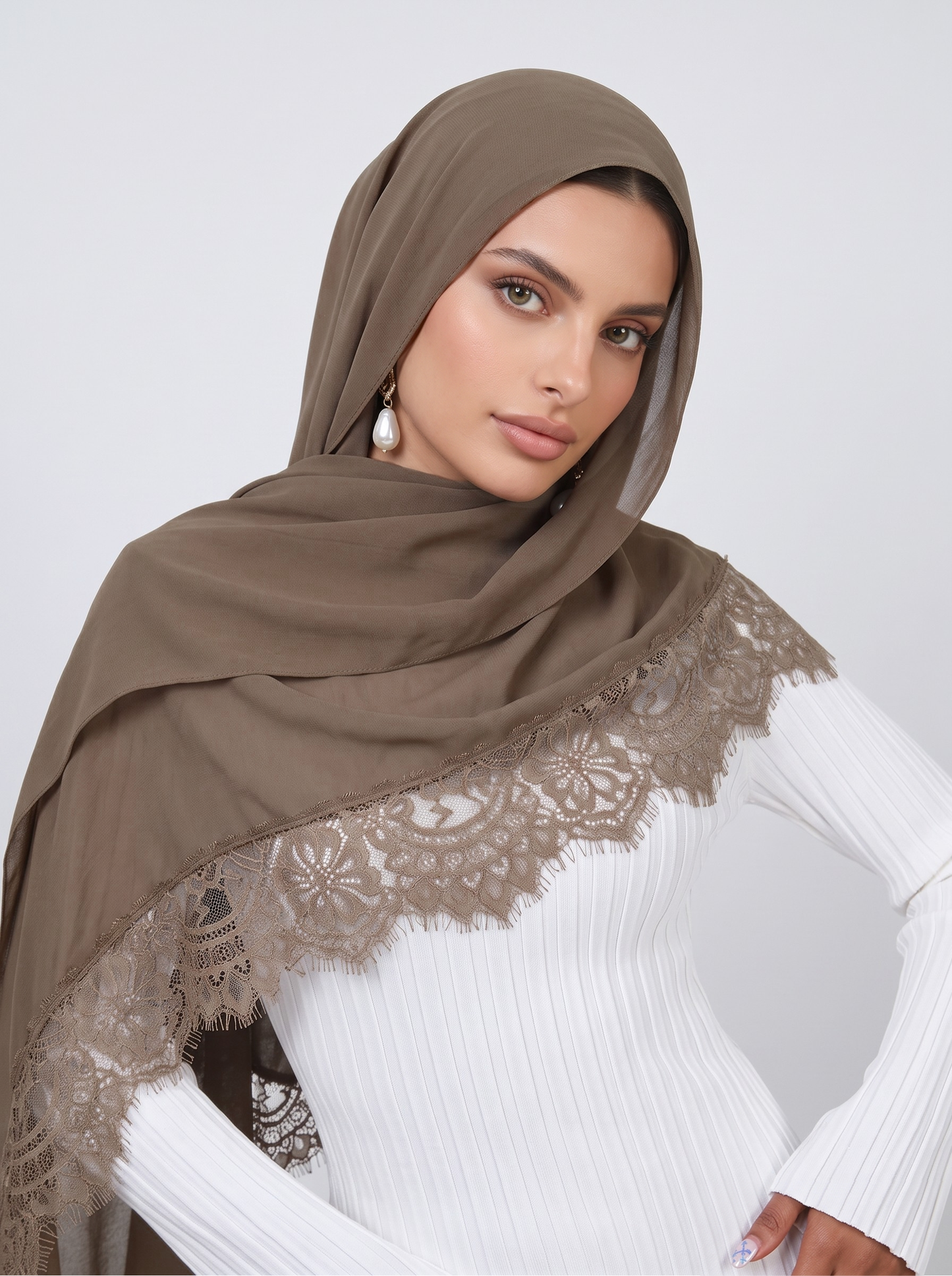 Lace Modal Hijab