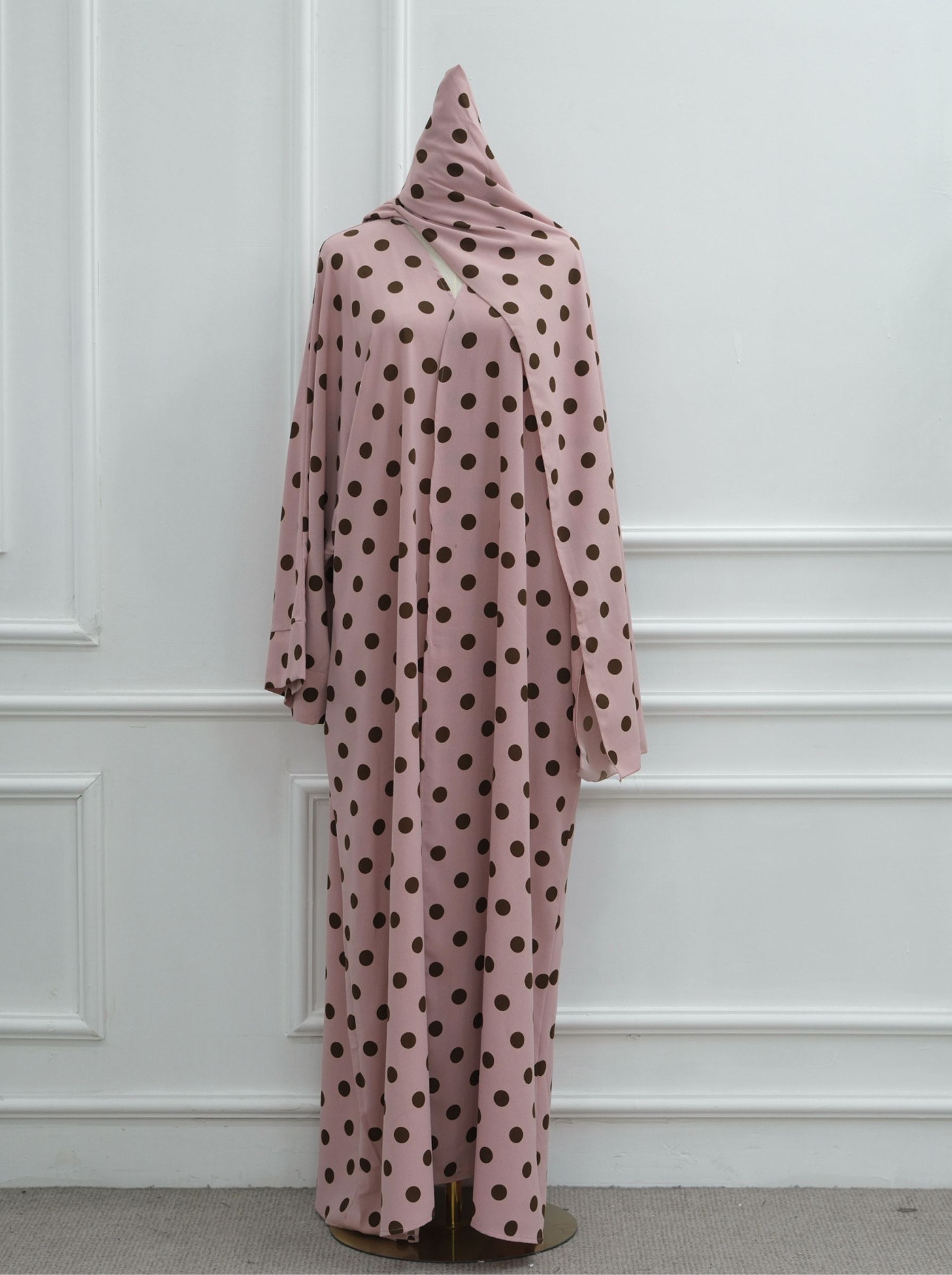 Polka Dot Abaya Set - Nour Modesty