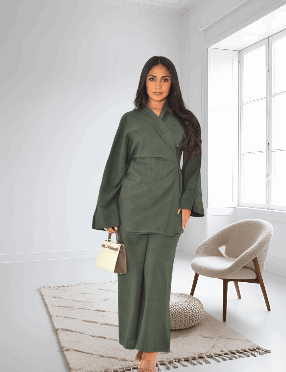 Sahra - Crinkled Linen 2pc Set