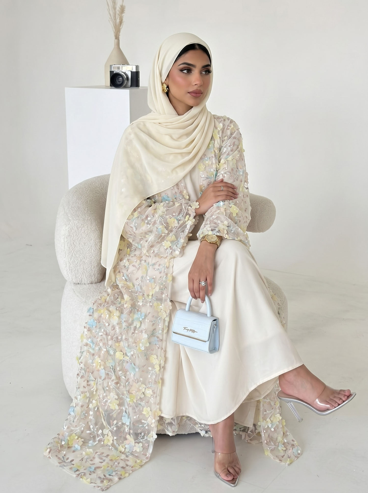 Safira Floral Abaya Set - Nour Modesty