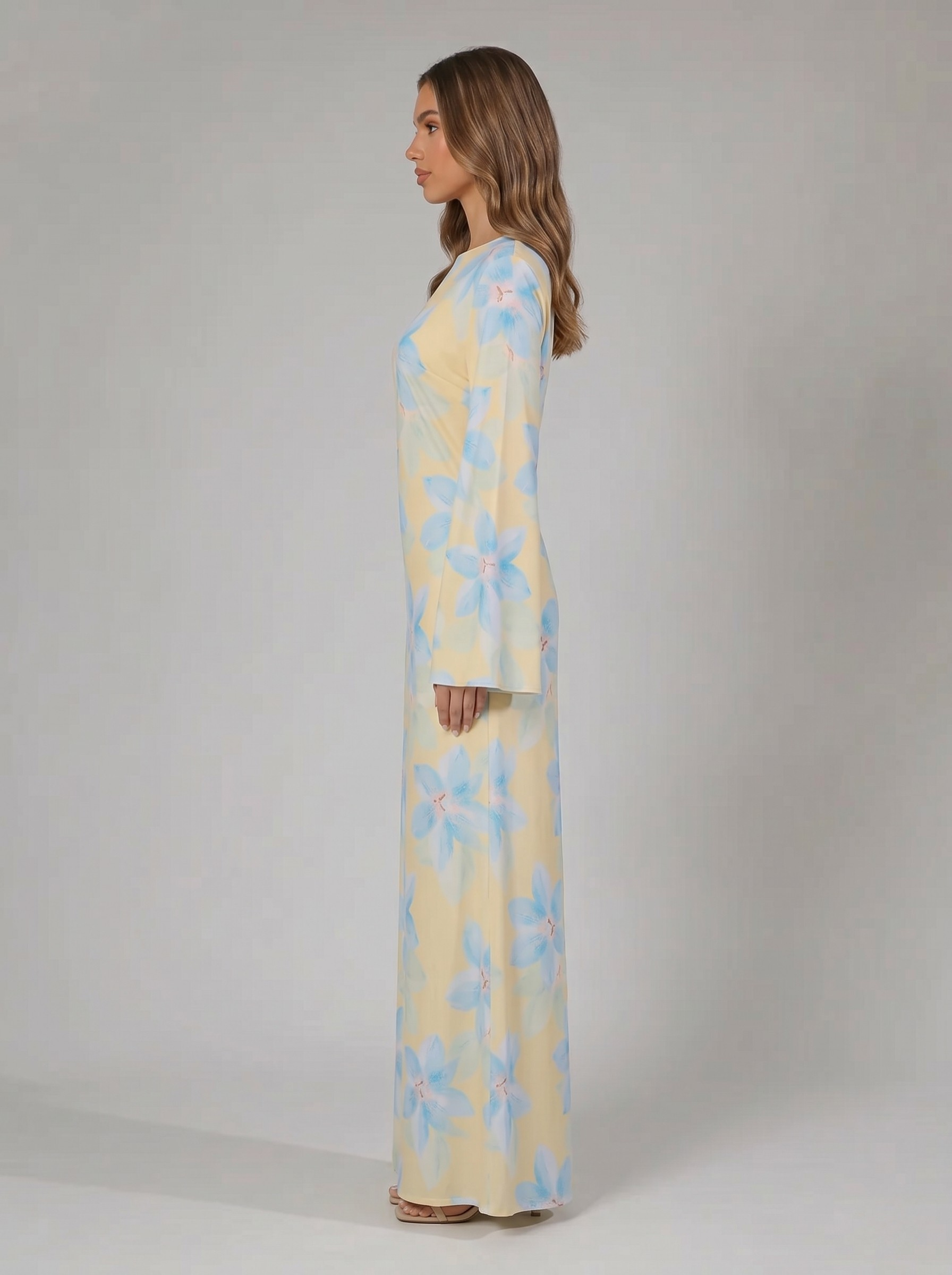 Sana Floral Maxi Dress - Nour Modesty