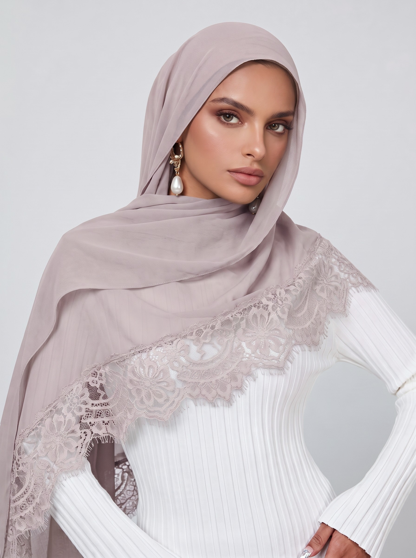 Lace Modal Hijab