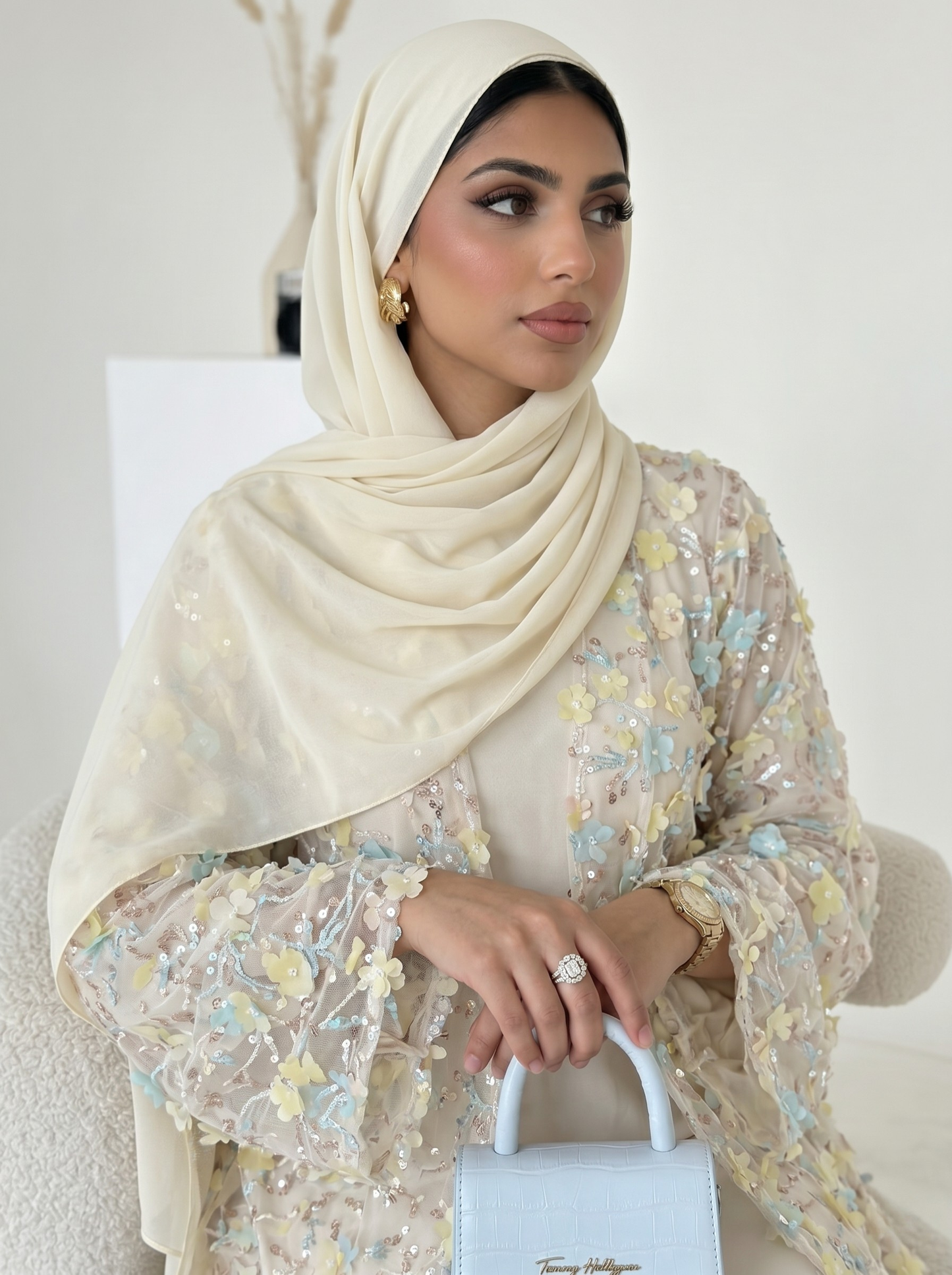 Safira Floral Abaya Set - Nour Modesty