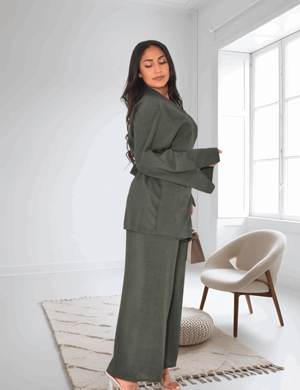 Sahra - Crinkled Linen 2pc Set