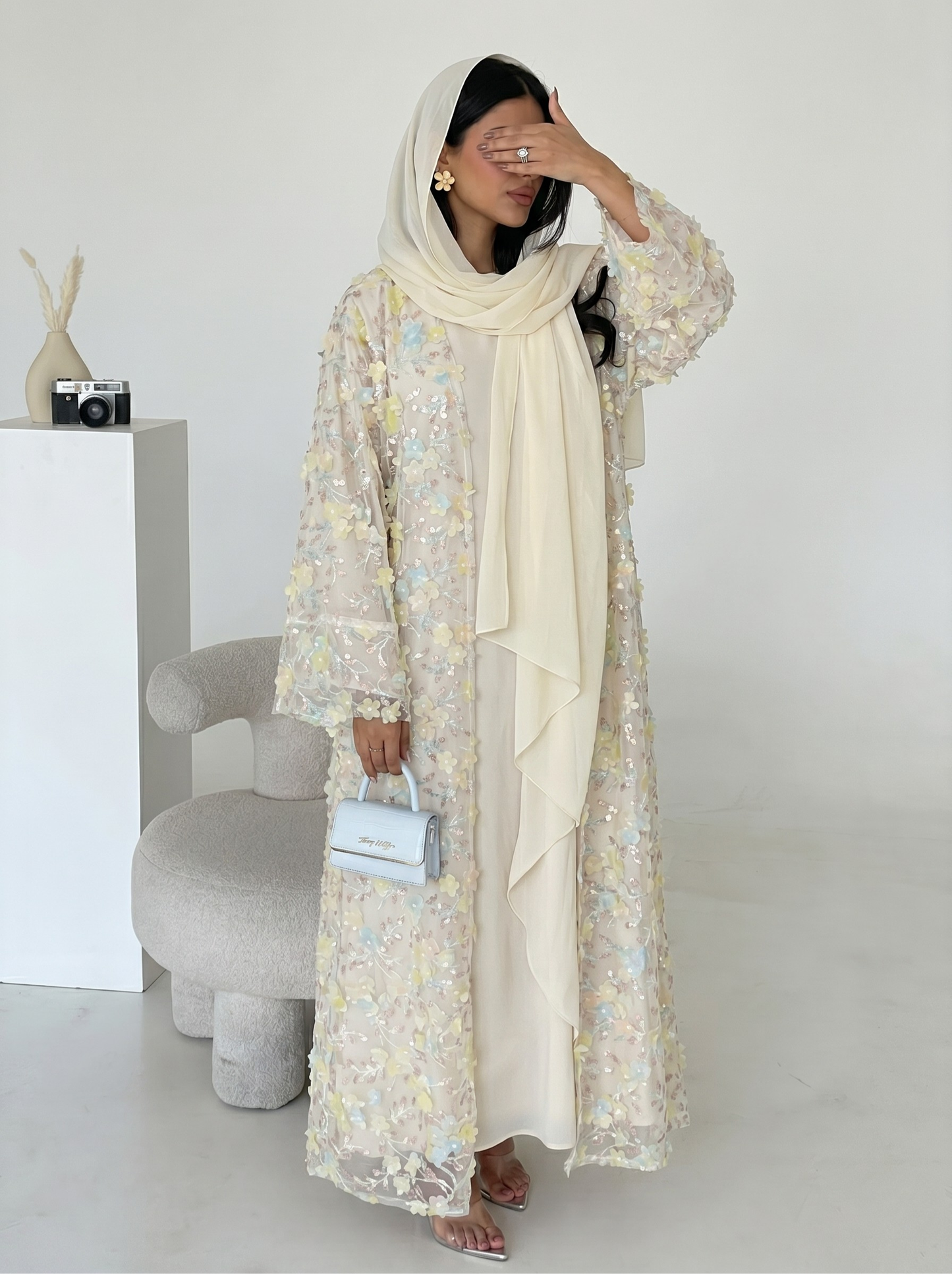 Safira Floral Abaya Set - Nour Modesty
