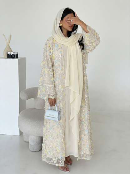 Safira Floral Abaya Set - Nour Modesty