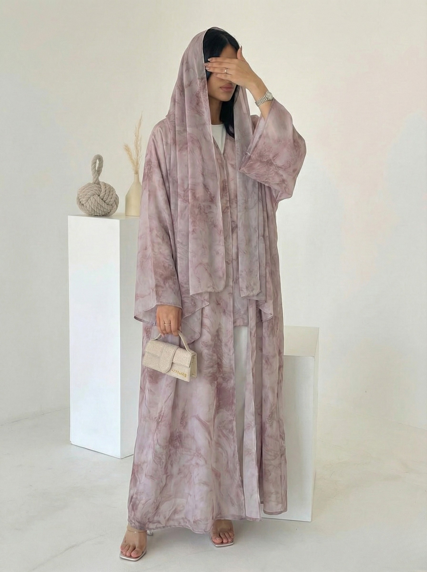 Elara Watercolor Abaya - Nour Modesty