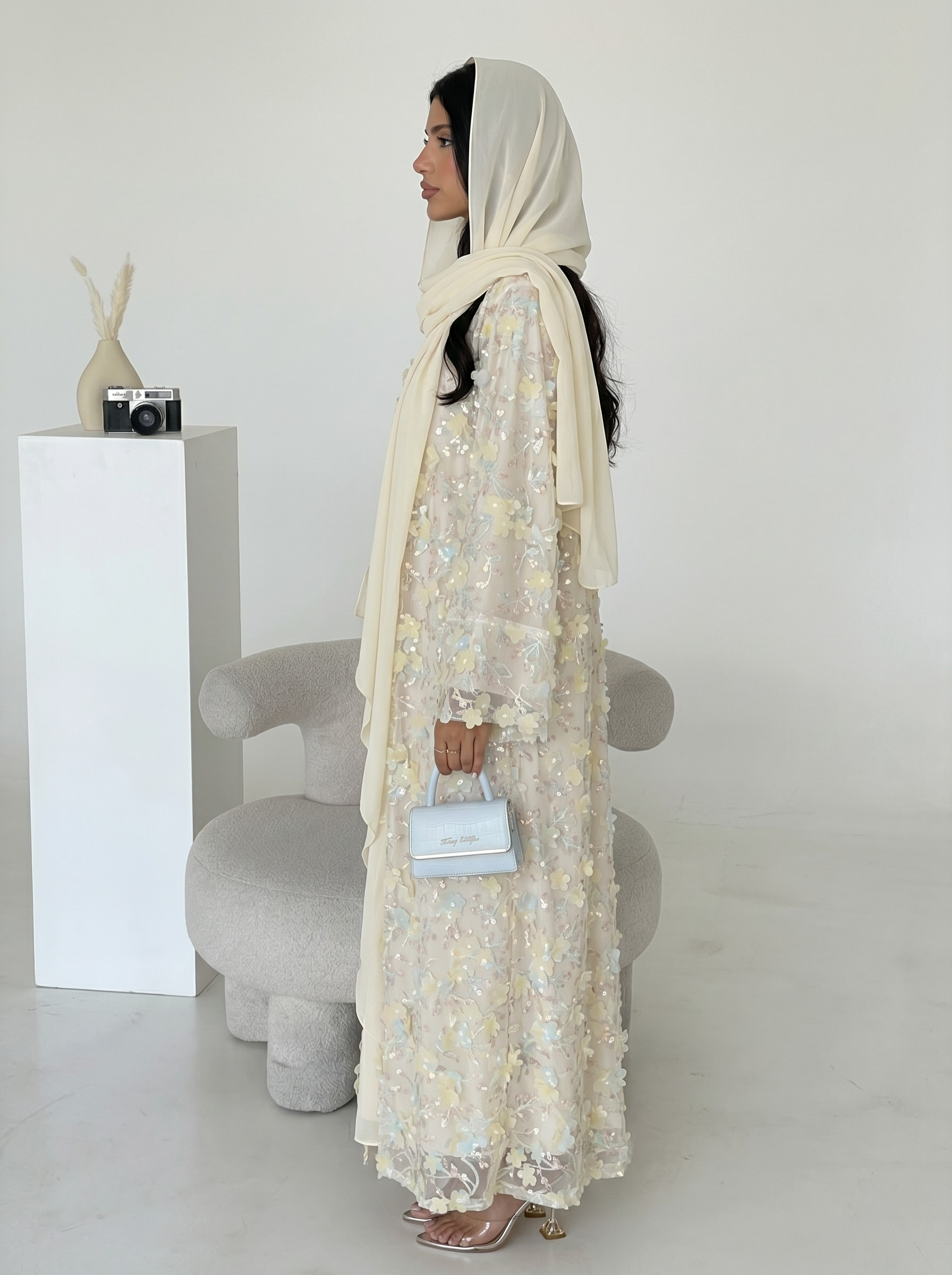 Safira Floral Abaya Set - Nour Modesty