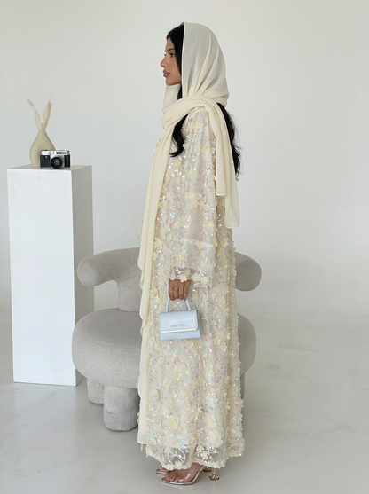 Safira Floral Abaya Set - Nour Modesty
