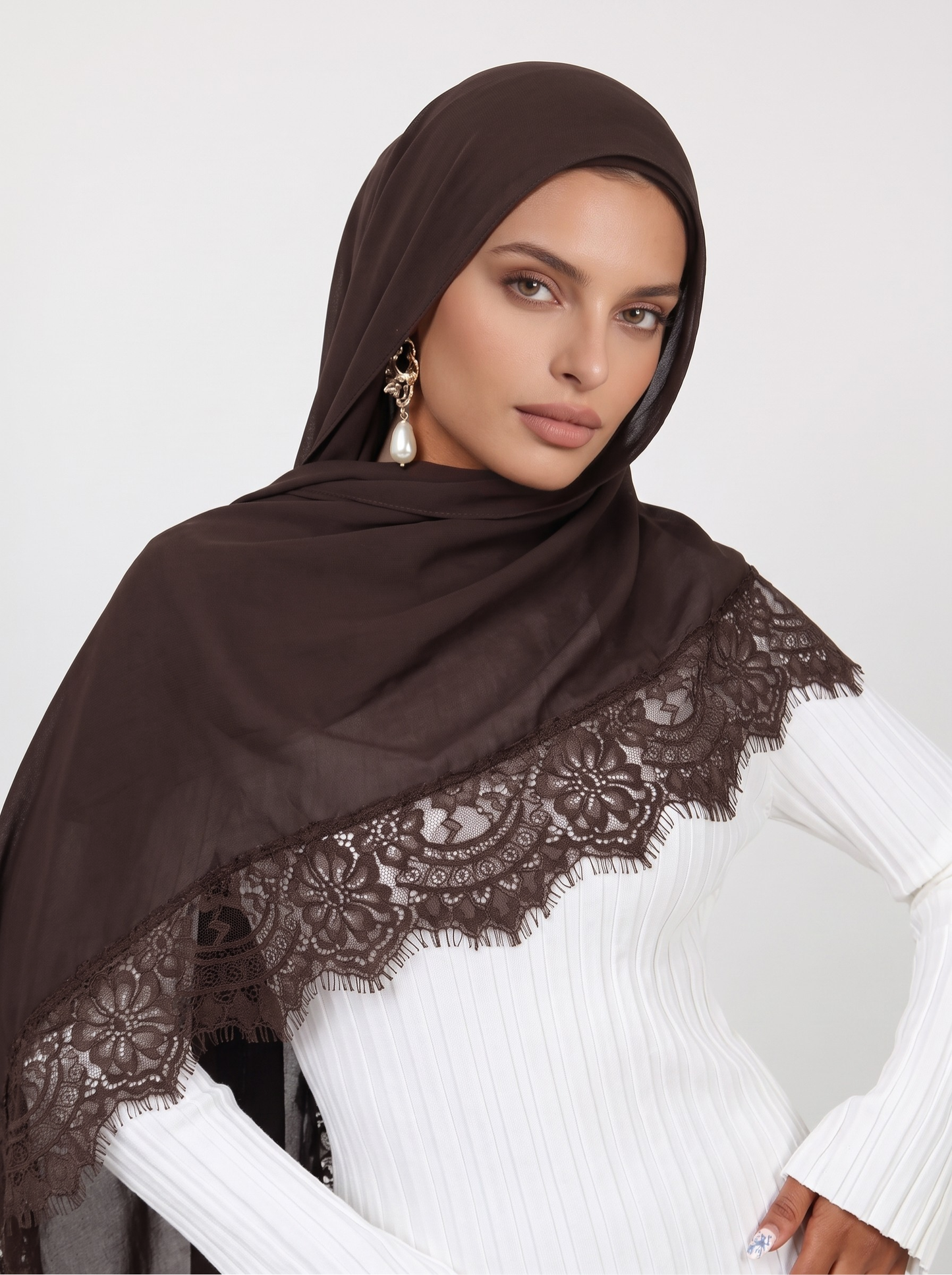 Lace Modal Hijab