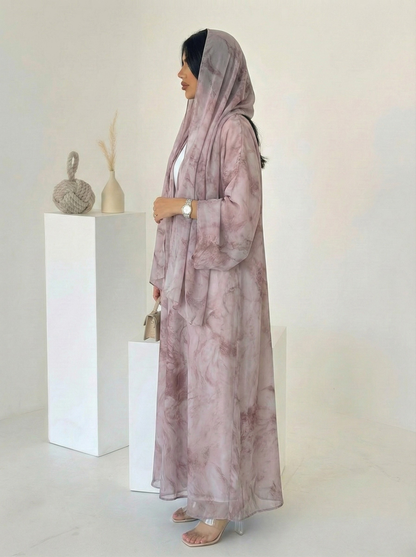 Elara Watercolor Abaya - Nour Modesty