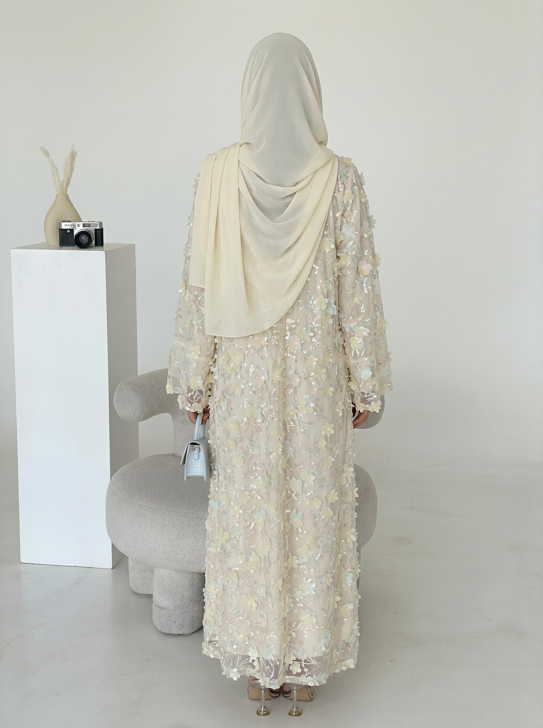 Safira Floral Abaya Set - Nour Modesty