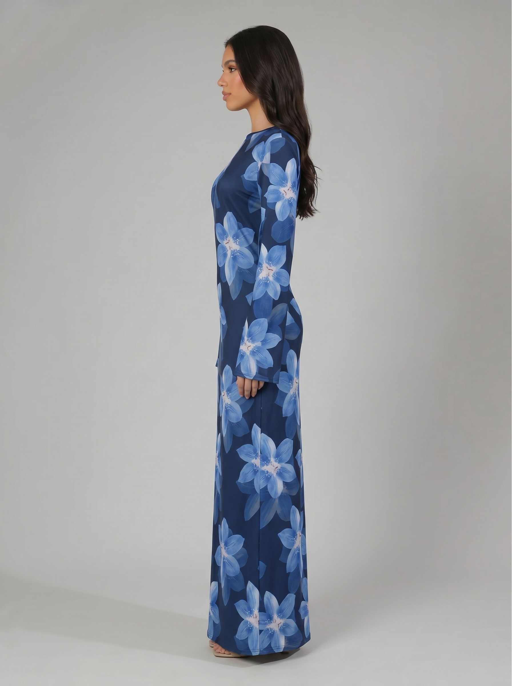 Sana Floral Maxi Dress - Nour Modesty