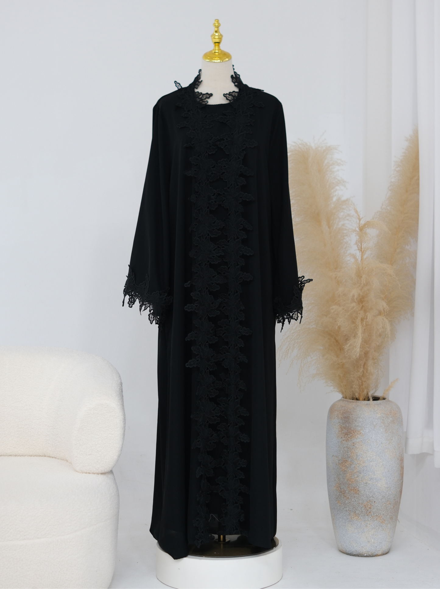 Amelie Lace Abaya Set - Nour Modesty