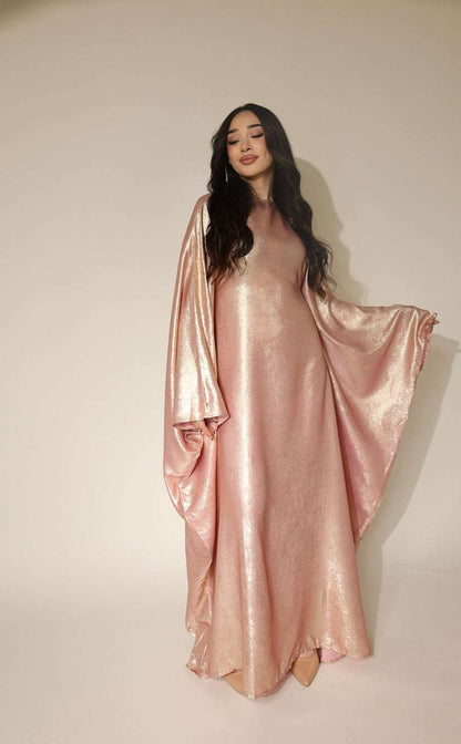 Luxury Butterfly Abaya Green