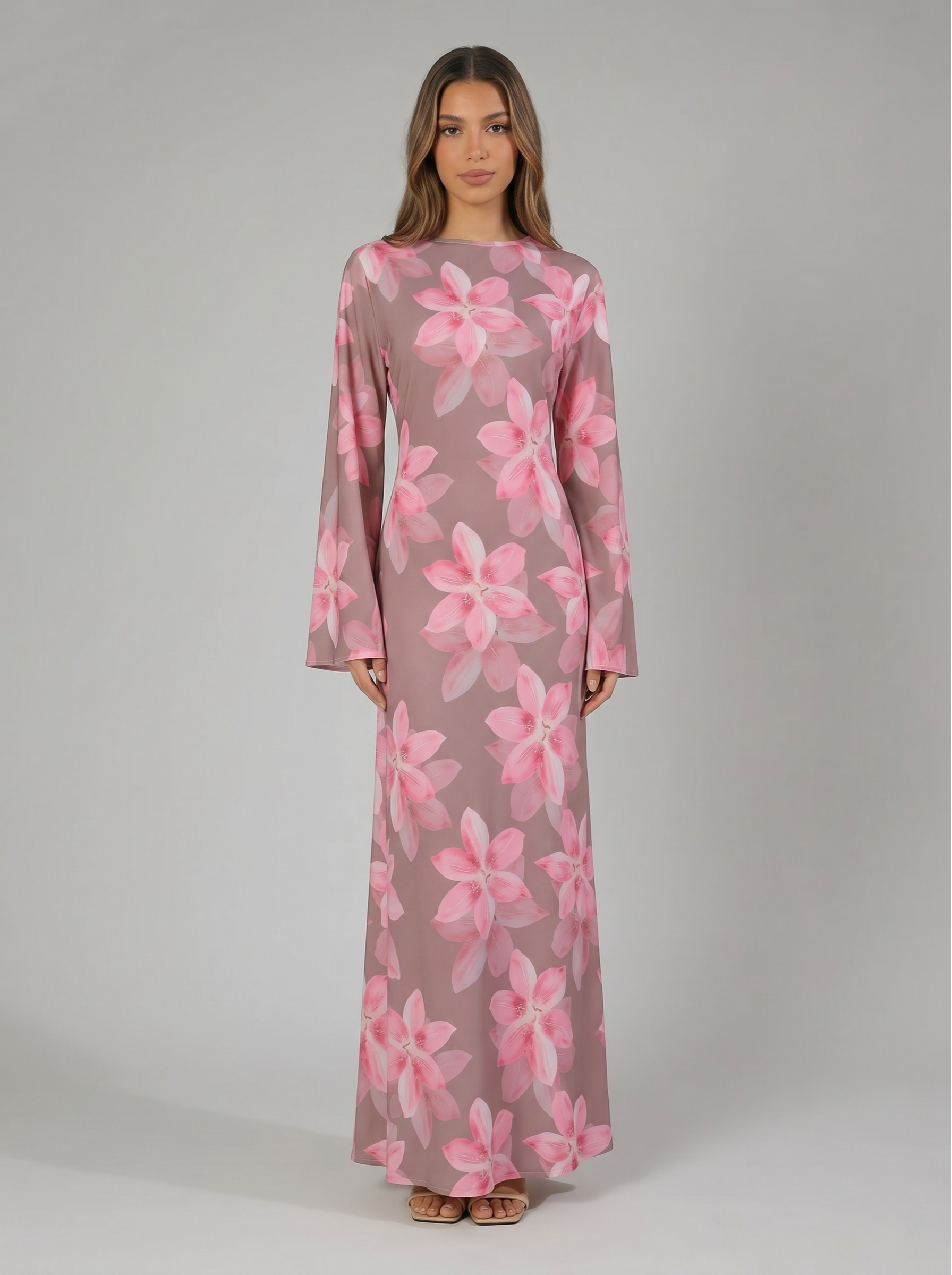Sana Floral Maxi Dress - Nour Modesty