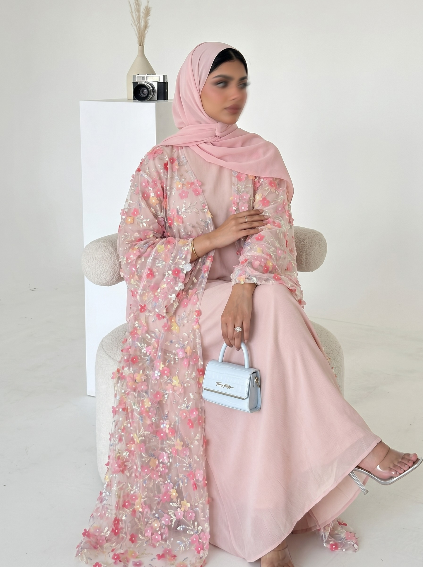 Safira Floral Abaya Set - Nour Modesty