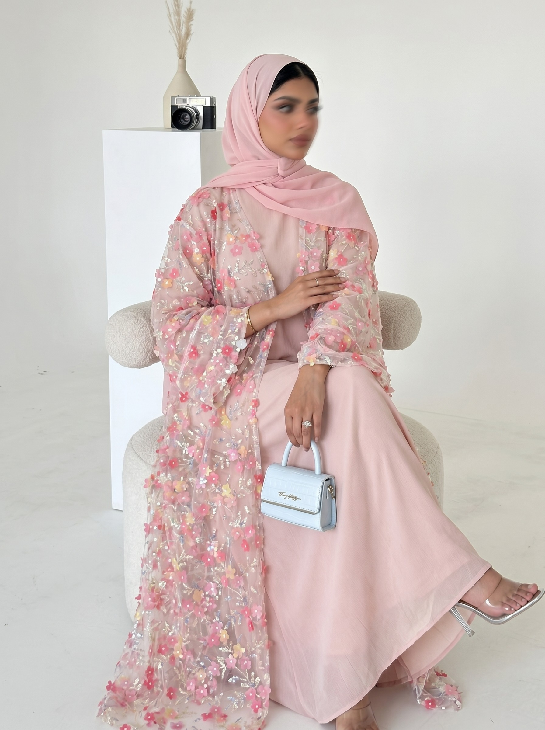 Safira Floral Abaya Set - Nour Modesty
