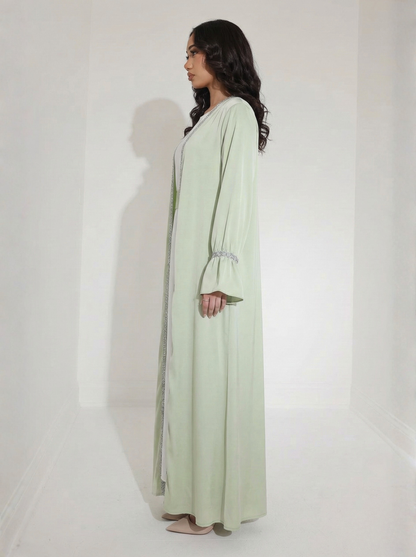 Luxury Abaya Set Green