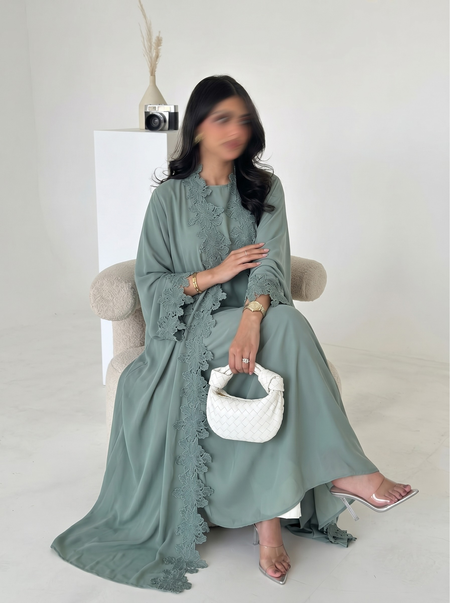 Amelie Lace Abaya Set - Nour Modesty