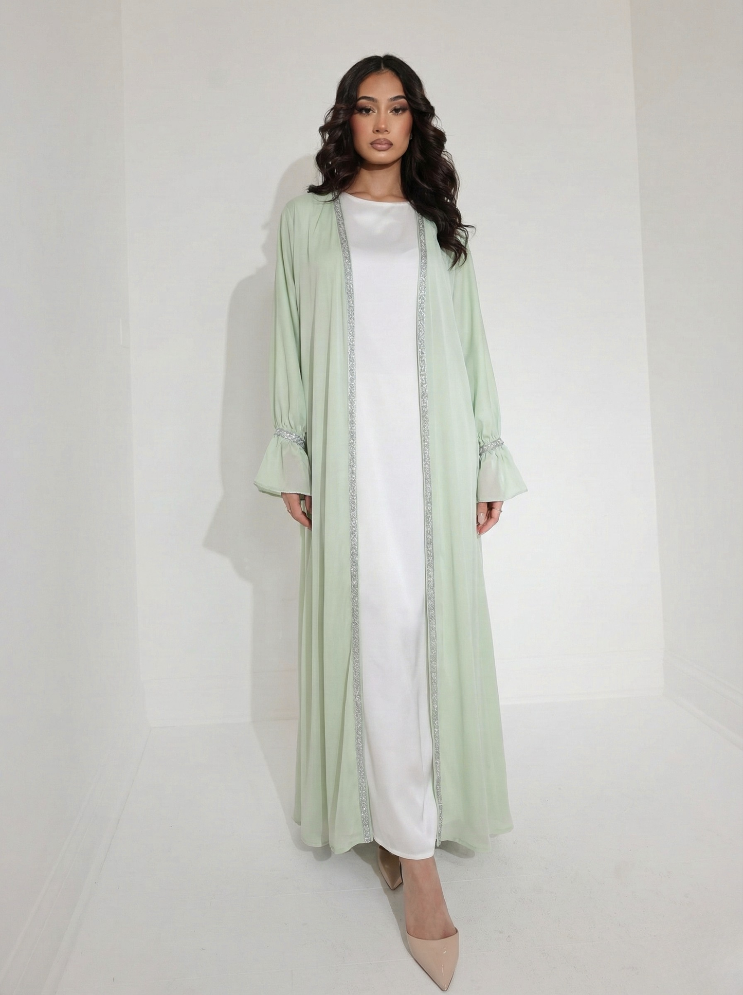 Luxury Abaya Set Green