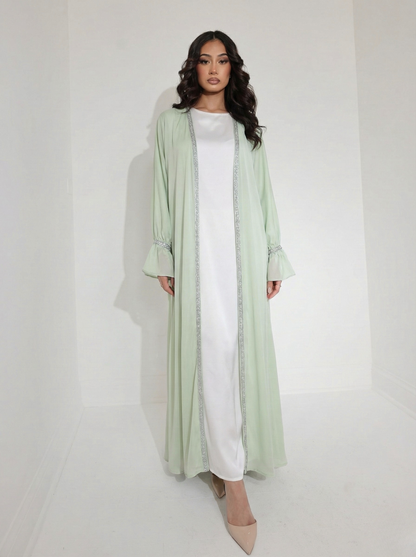 Luxury Abaya Set Green