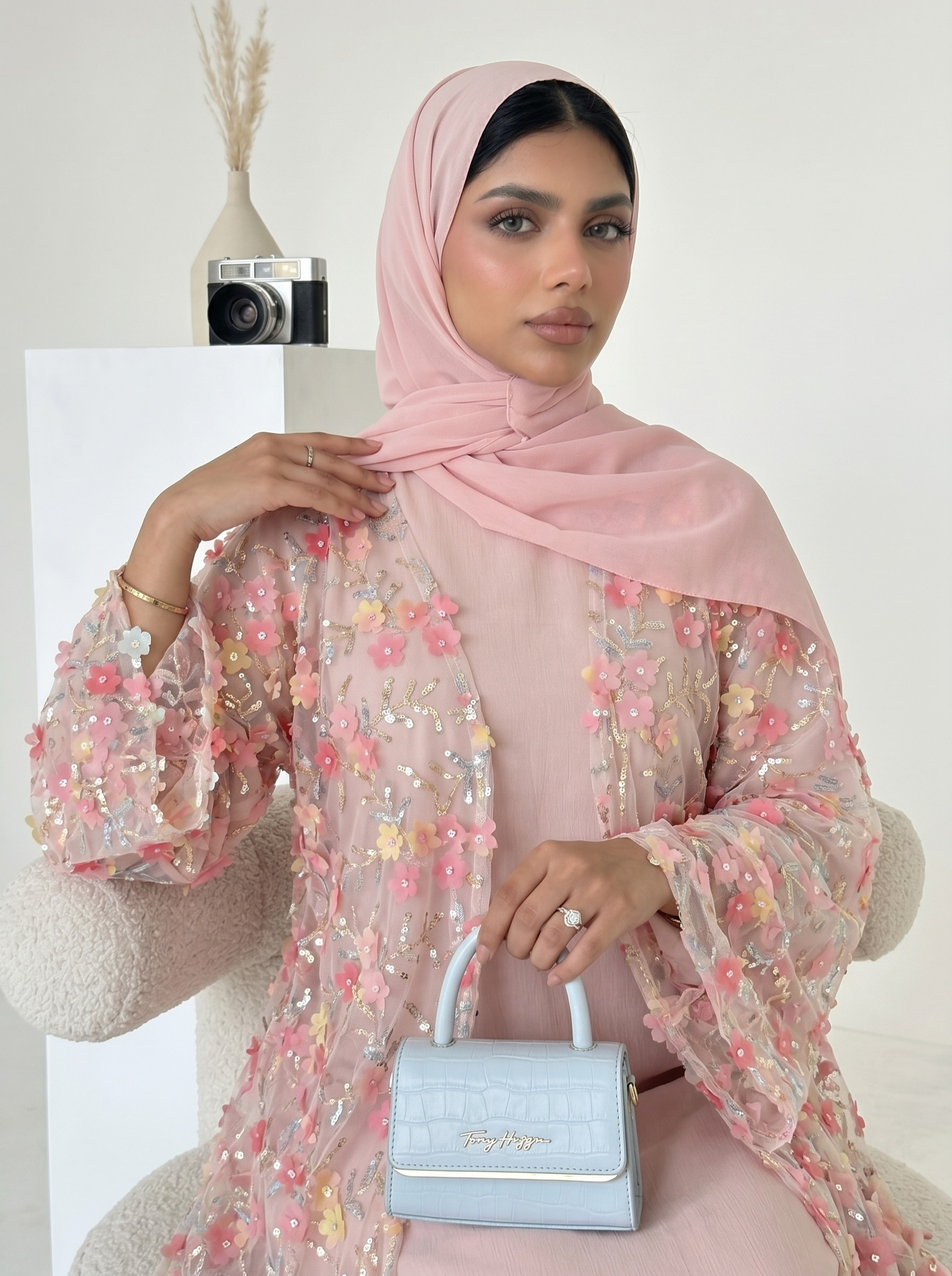 Safira Floral Abaya Set - Nour Modesty