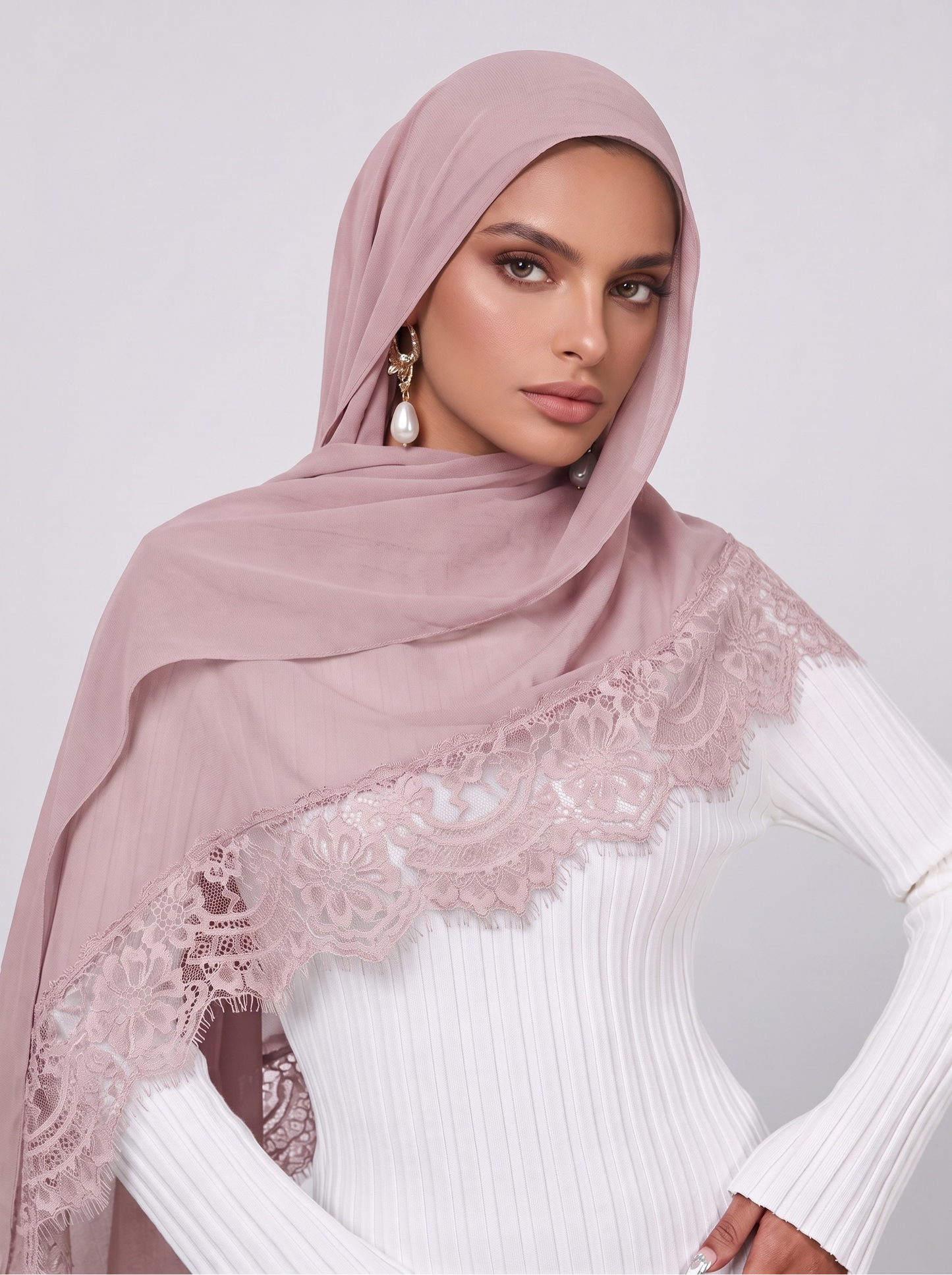 Lace Modal Hijab