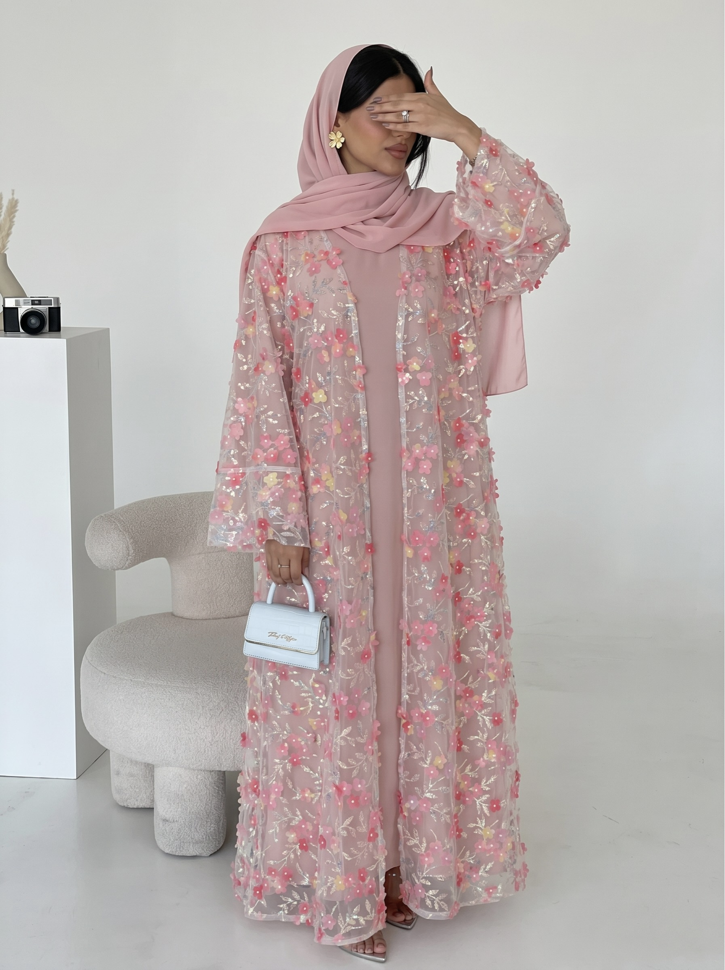 Safira Floral Abaya Set - Nour Modesty