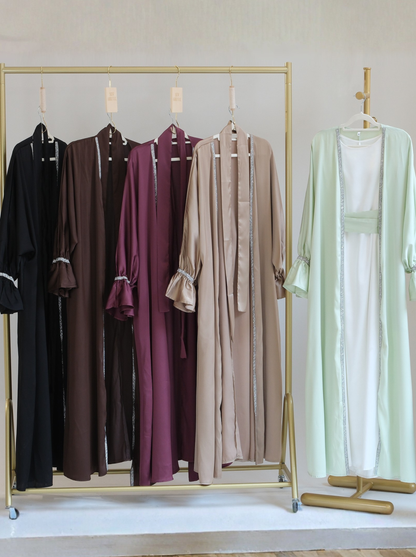 Luxury Abaya Set Green