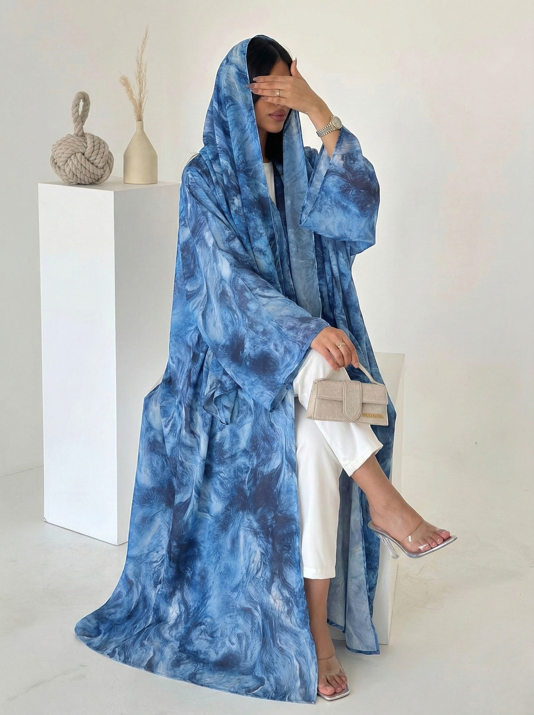 Elara Watercolor Abaya - Nour Modesty