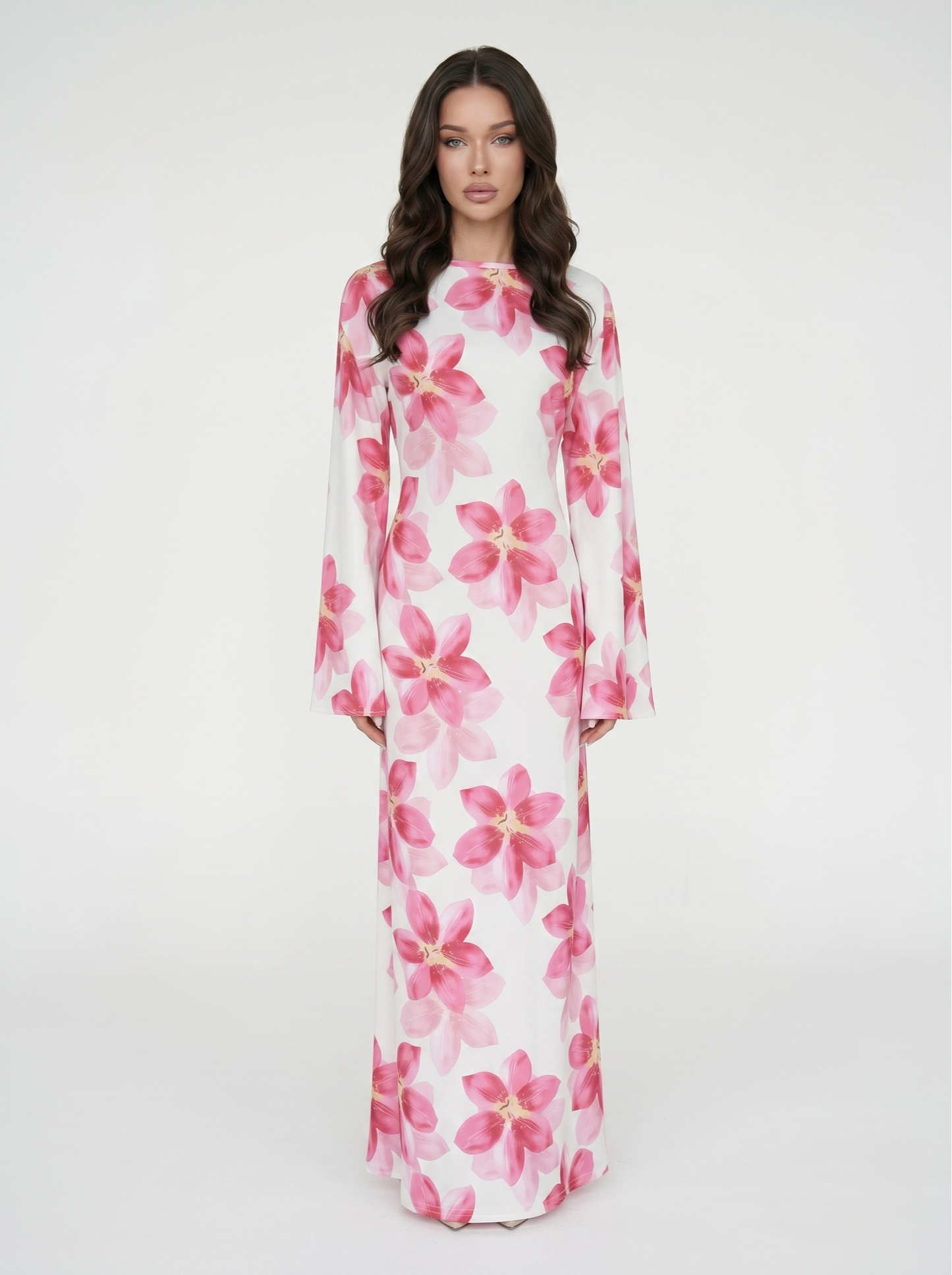 Sana Floral Maxi Dress - Nour Modesty