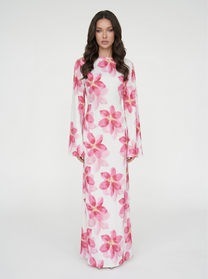 Sana Floral Maxi Dress - Nour Modesty