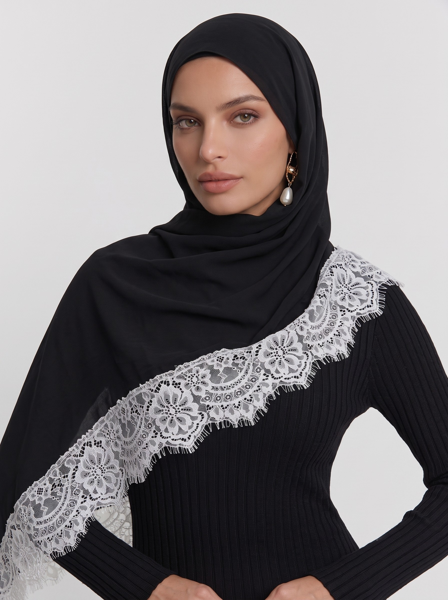 Lace Modal Hijab
