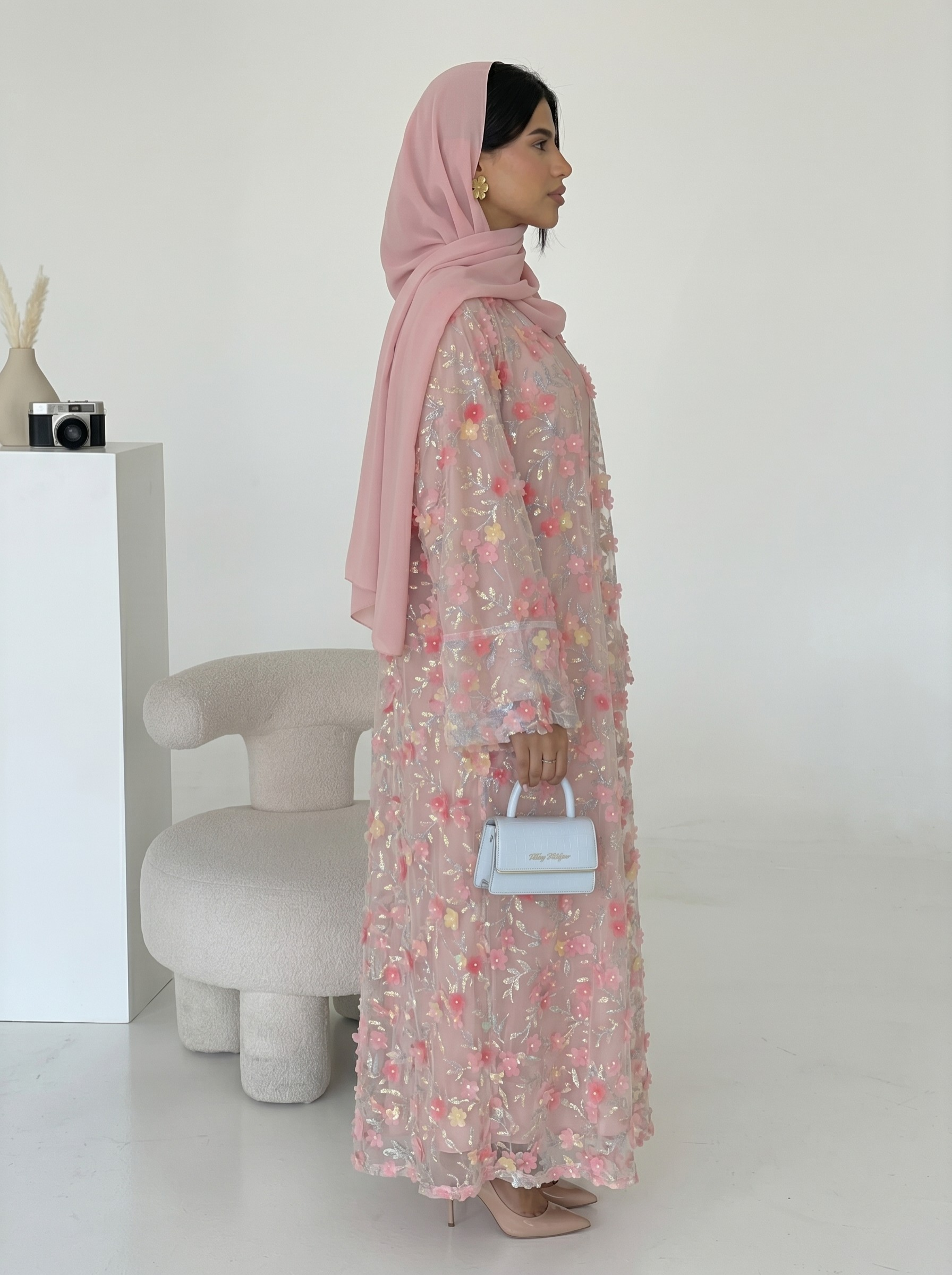 Safira Floral Abaya Set - Nour Modesty