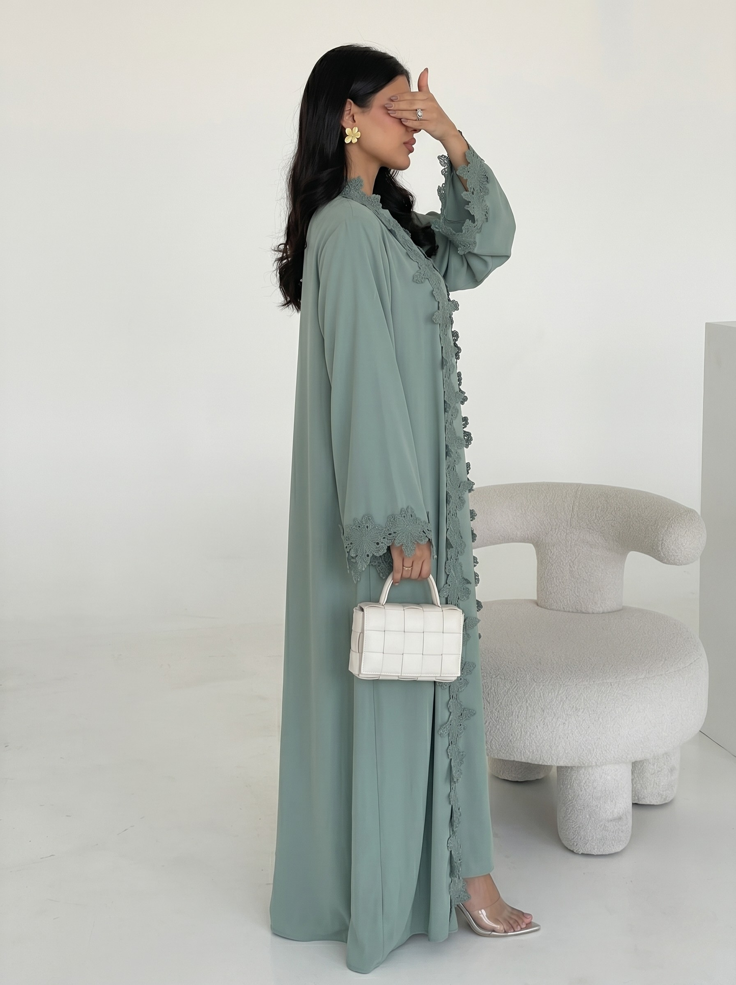 Amelie Lace Abaya Set - Nour Modesty
