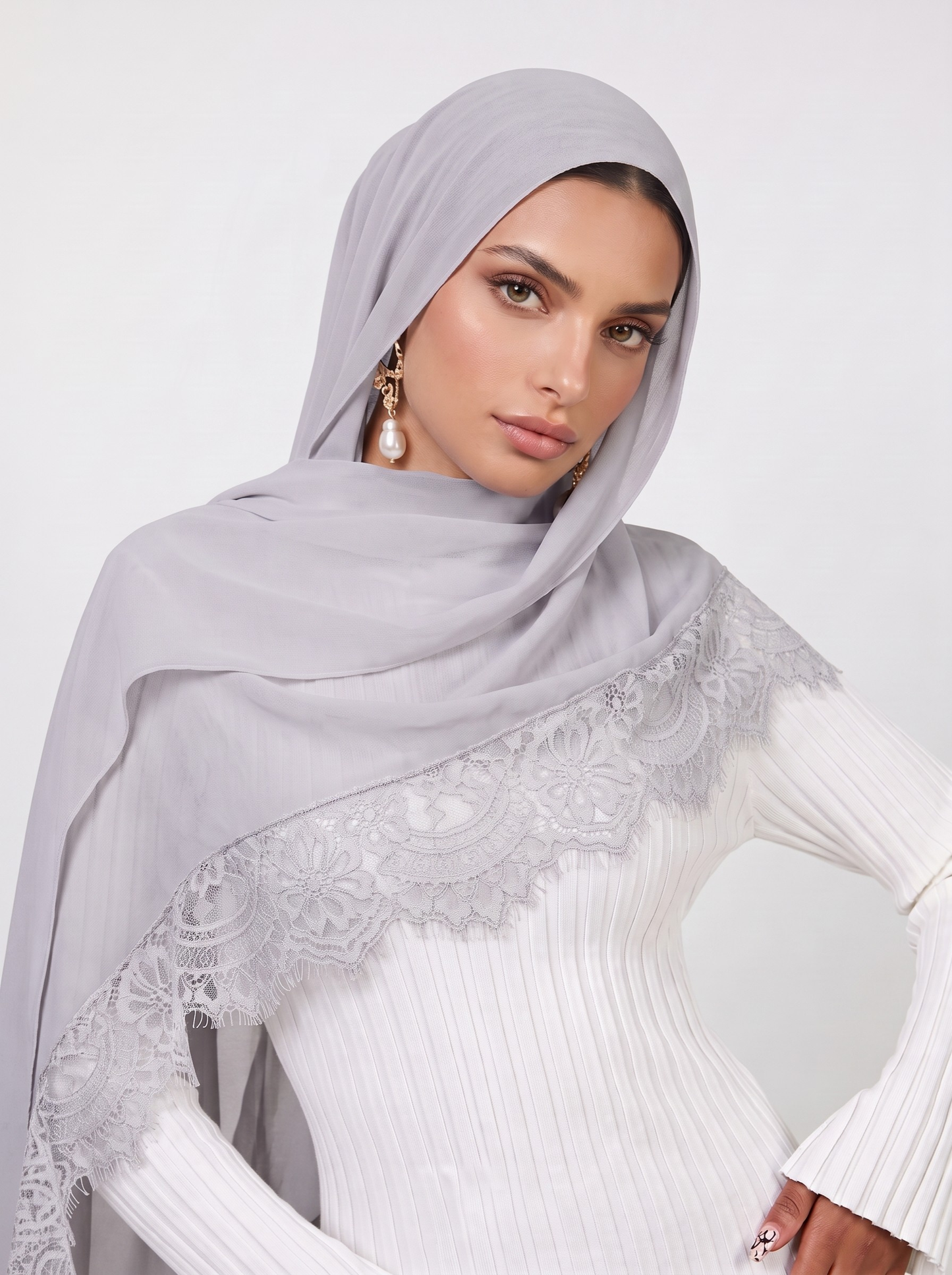 Lace Modal Hijab