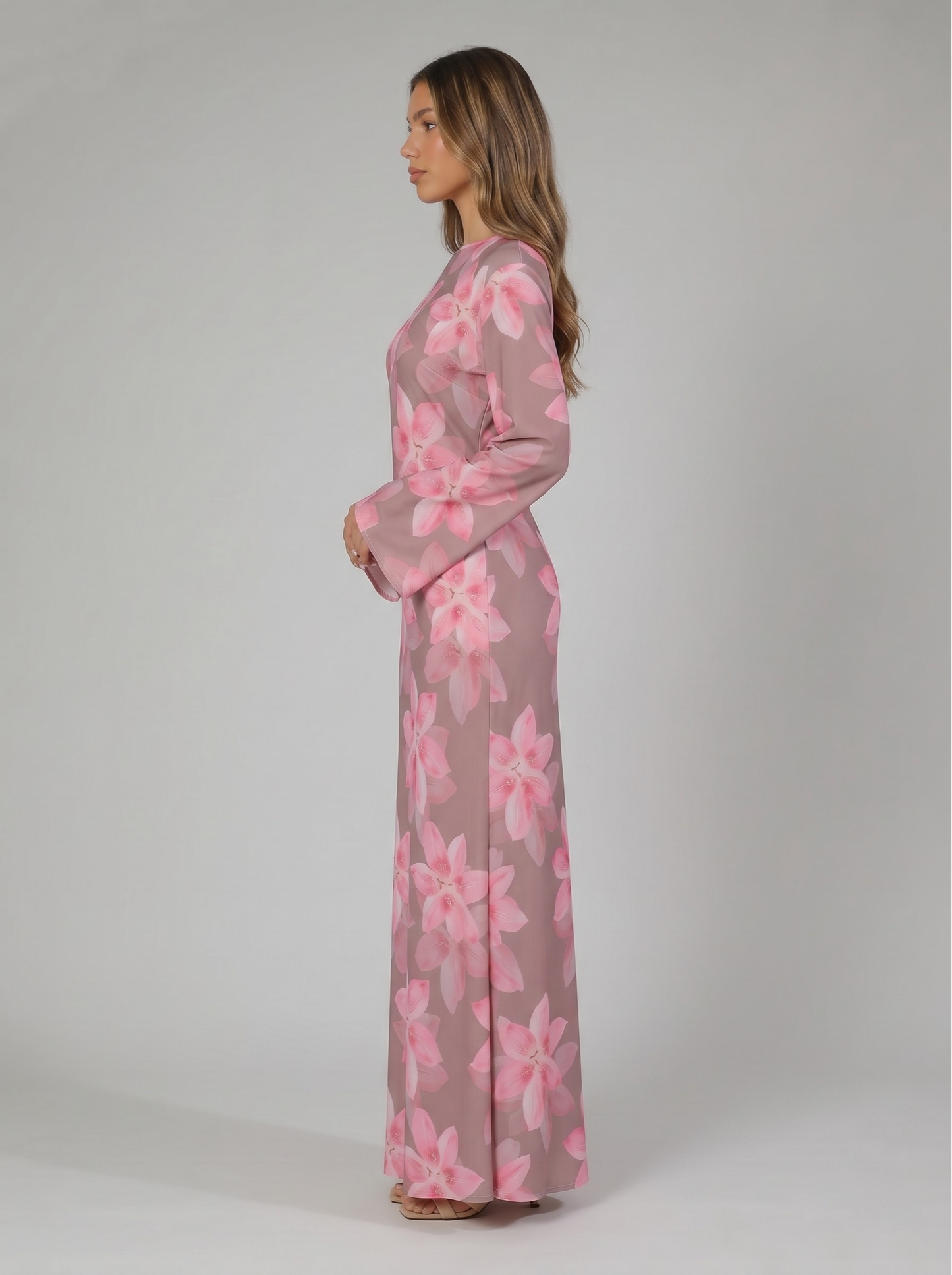 Sana Floral Maxi Dress - Nour Modesty