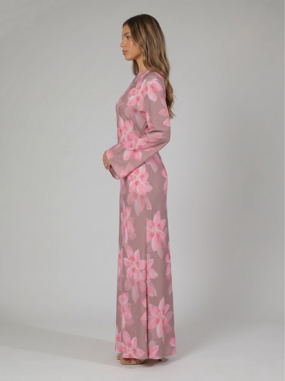 Sana Floral Maxi Dress - Nour Modesty