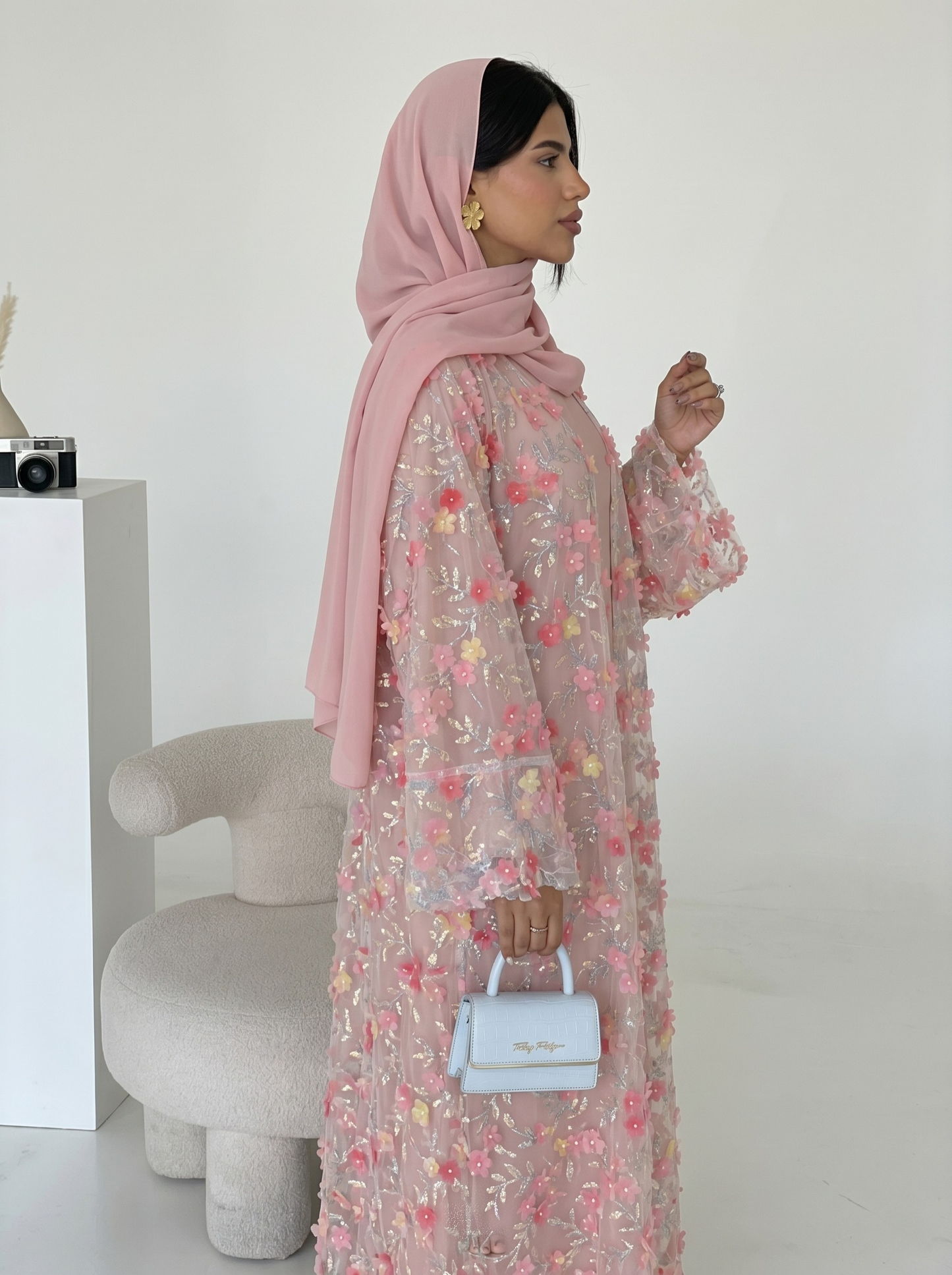 Safira Floral Abaya Set - Nour Modesty
